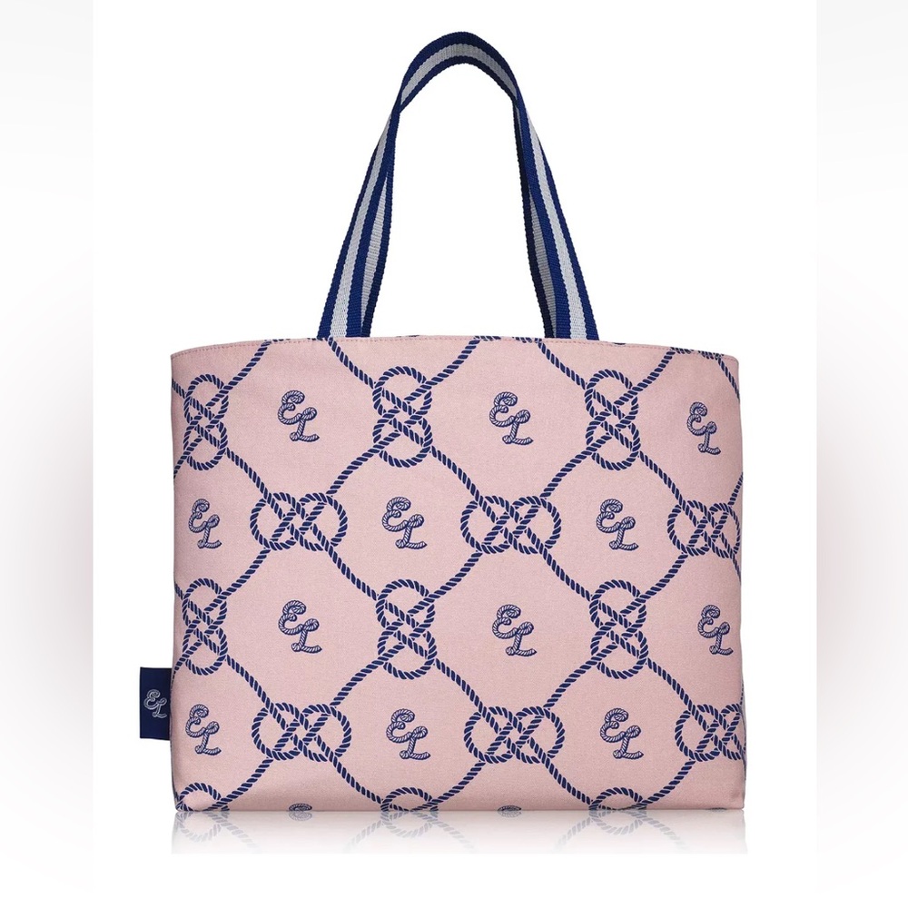 NIP ESTEE LAUDER PINK AND BLUE LG TOTE